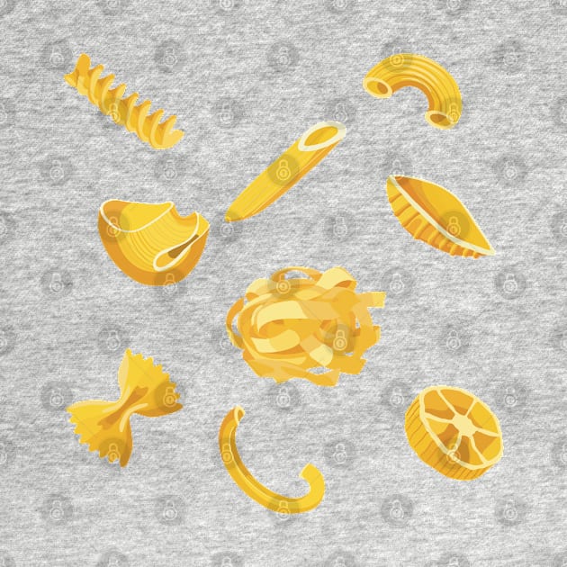 Pasta Types by Holailustra